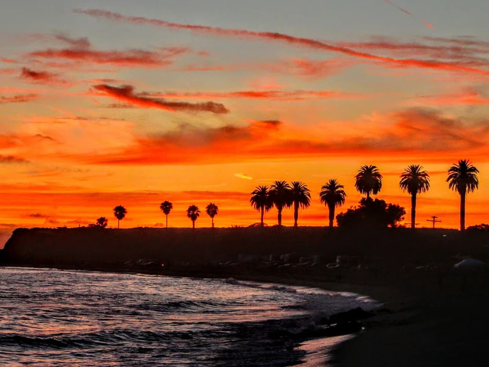 San Onofre State Beach sunset and gentle-wave planning context