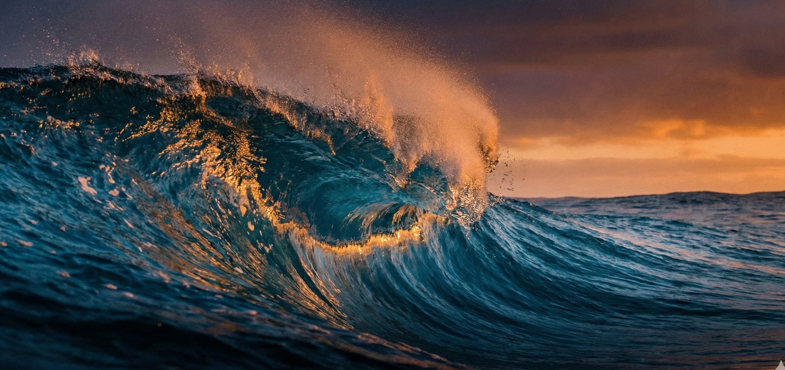 Surfer riding a wave with ML-corrected forecast conditions
